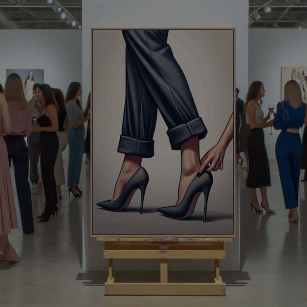 Quelle est la méthode infaillible pour associer des escarpins à un pantalon palazzo lors d'un vernissage d'art contemporain ?