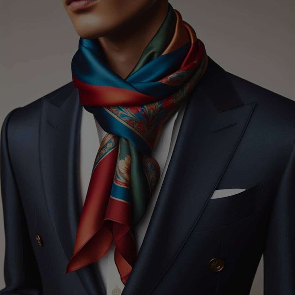 Quelle est la manière idéale de porter un foulard en soie avec un blazer pour un look professionnel ?