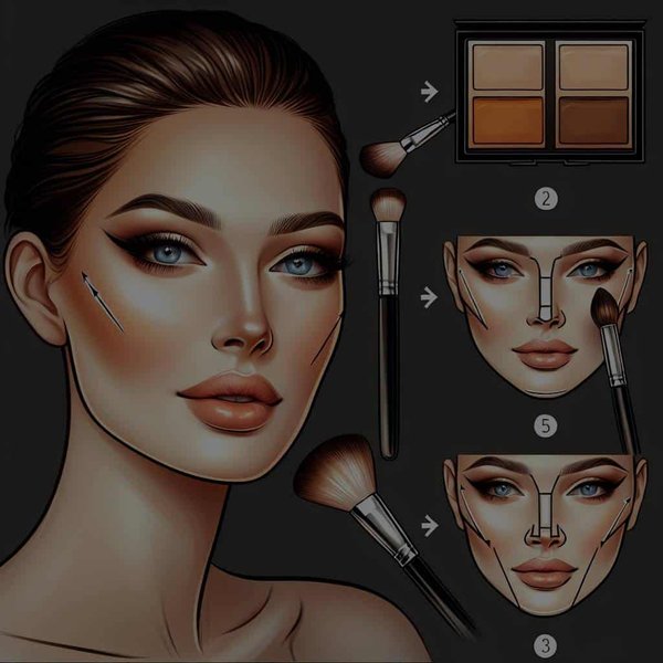 Quelle est la meilleure façon d'appliquer le maquillage pour accentuer les pommettes hautes ?